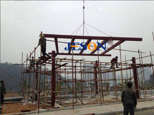 杰辰幕墻工程案例：湖北黃石北站地下車庫(kù)入口02